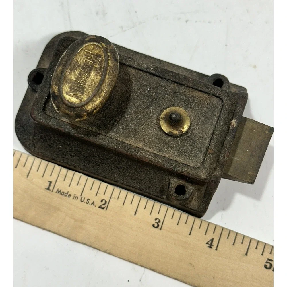 Old Russwin Cast Iron‎ Thumbturn Deadbolt Door Lock
